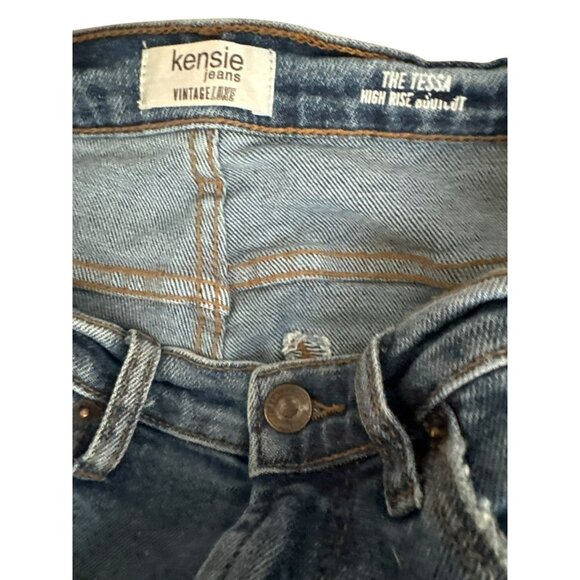 Kensie Jeans Tessa High Rise Bootcut Denim Size 4/27 Vintage Luxe Blue Stretch - Picture 2 of 5